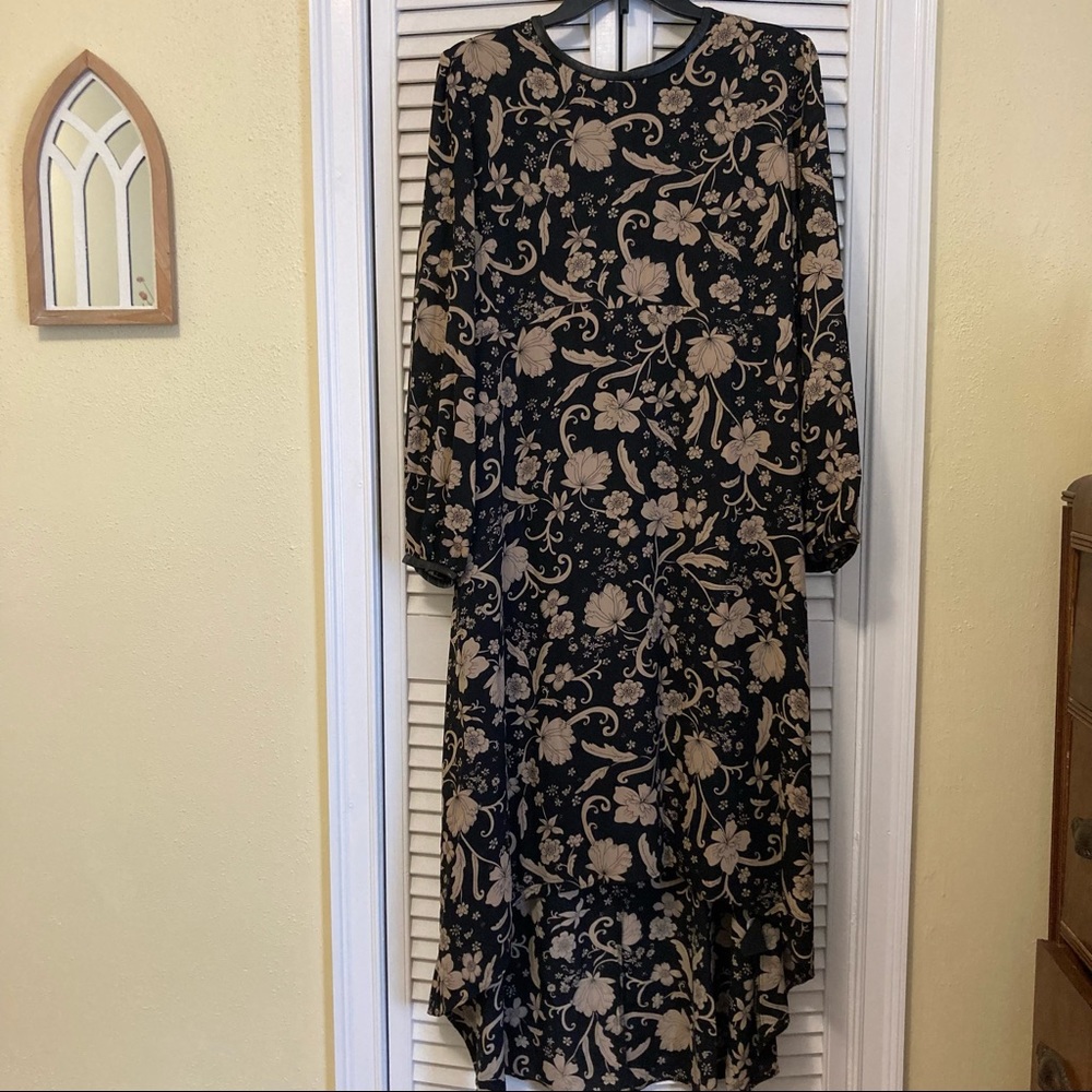 Who What Wear Black and Tan high/low dress